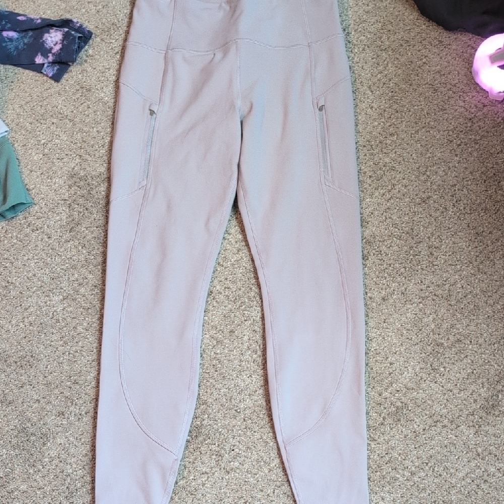 Winter Gray High-Waisted Leggings